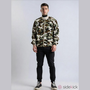 Camo Windbreaker Jacket, excellent condition